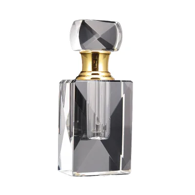 Crystal 1ml-2ml Mini Empty Travel Attar Crystal Perfume Essential Oil Bottles Polished Engraved Fashion Trend