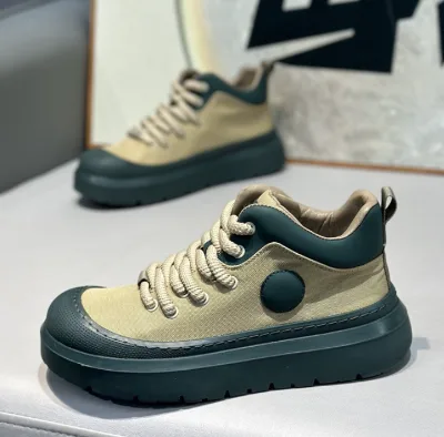 Men's Shoes Workwear Style Non-slip Rubber Thick Sole Breathable Wear-resistant Lace Up Daily Commute Outdoor Activities Casual