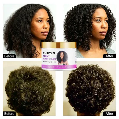 PrivateLabel Herbal Curly Hair Shiny Cream Anti Frizz Curl Definer Light Hold Moisturizing Styling Afro Natural Wavy Hair OEM