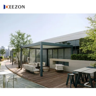 Modern Outdoor Aluminum Glass House Freestanding Sun Room Sliding Open Style Exterior Solarium Triangle Flat Design for Hotels