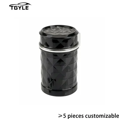 DM DM01 Fireproof Flame-retardant ABS Press Detachable Car Ashtray Lid Light Multi-functional Creative Personalized