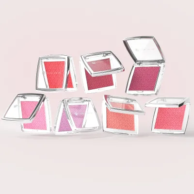 YOUNG VISION Soft Fog Relief Blush Plate Powder 7-Color Pink Dark Eyeshadow Contour Multi-Use Blush Palette Contour Brightening