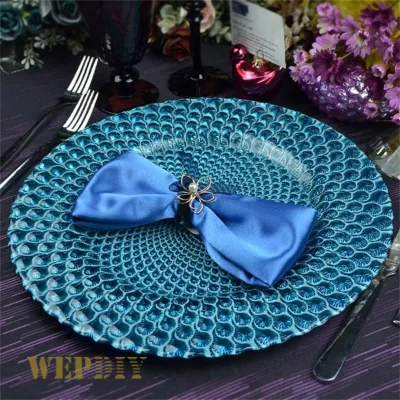 American Style Wholesale Glass Cake Plate Crystal Glass Plates