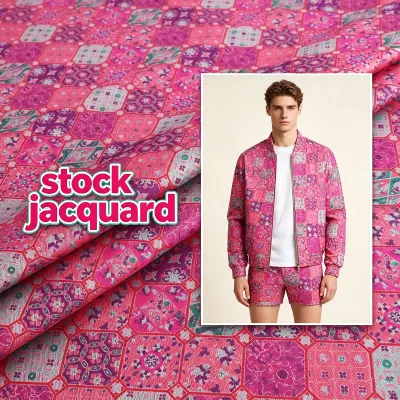 Factory Sale 100% Polyester Jacquard Fabric Textile for Clothing Curtain Home Textile