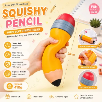 Explosions Super Large Simulation TPR Pencil Kneading Slow Rebound Decompression Venting Toy