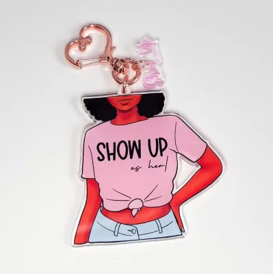 Acrylic Keychain Black Women Queen Inspiration Black Girl Magic Gratitude Letterbox Gift  Promotional Keychains