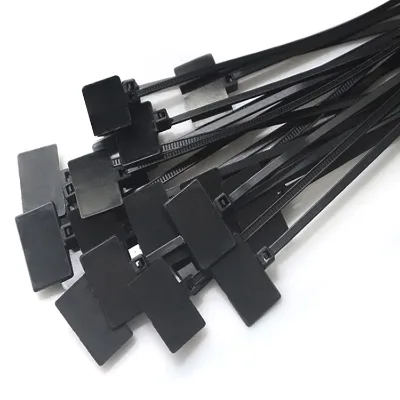 Eco-Friendly Self-Locking Nylon Identification Zip Ties ROHS Certified-Low-Waste for Retail Display & Shelf Product Labeling