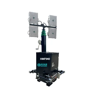 China Factory Supply Generator Hand-cranked Lifting 6M 7M Lighthouse for Outdoor Emergency Lighting HMF940
