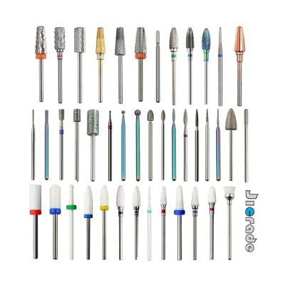 Diamond Cuticle Ceramic Salon Art 5 in 1 Manicure Fine Cleaner Nail Drill Bits Carbide