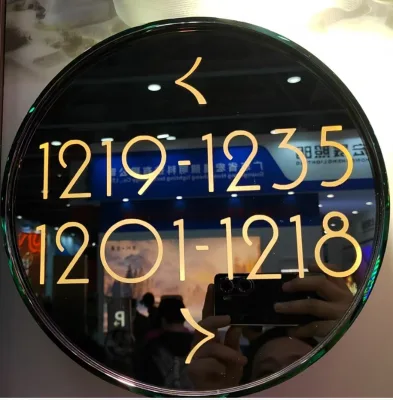 High-End Stainless Steel Mirror Luminous Billboard Door Plate Floor Guide Sign