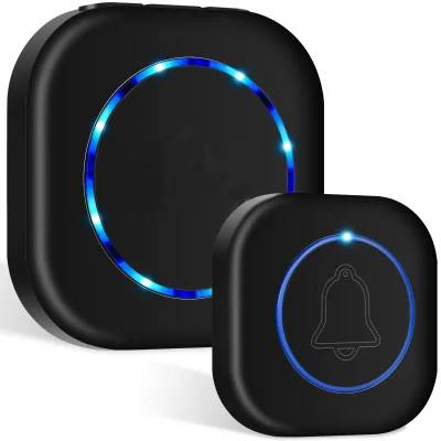 Plug in Waterproof Battery Operated Cordless Doorbell Operating at 300m Long Range Wireless Doorbell