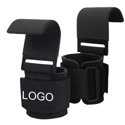 Heavy Duty Weightlifting Hook Wrist Strap Anti-Slip Plate Precision Sewing Color Fastness Tested