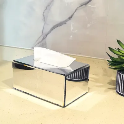 The Stylish New Acrylic Family Hotel Fashion Can Be Customized Mirror Paper Towel Box