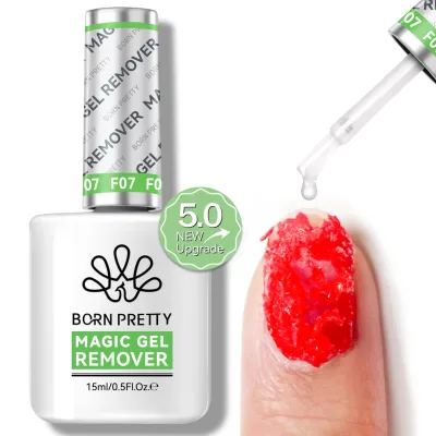 BORN PRETTY OEM 15ml Gentle Hypoallergenic Magic Nail Polish Remover 3-5 Mins Fast Burst Non-Toxic Vegan Nail Gel Remove Liquid