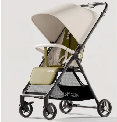 Playkids K5 3-in-1 Foldable Stroller - Convertible Carrycot/Pram Mode Parent-Facing Seat Travel Bag Included