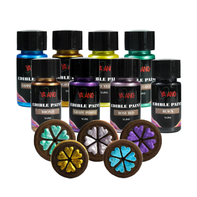 Food Grade Liquid Coloring for Cake Shimmer Eco Friendly Metallic Edible Food Paint