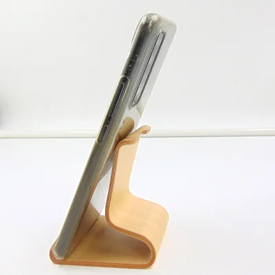 Custom Walnut Maple Wood Mobile Cell Phone Holder Stand