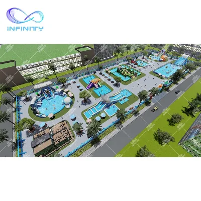 Cheap High Quality Inflatable Play Ground Inflatable Water Park Slide Land Inflatable Ground Water Park for Adults