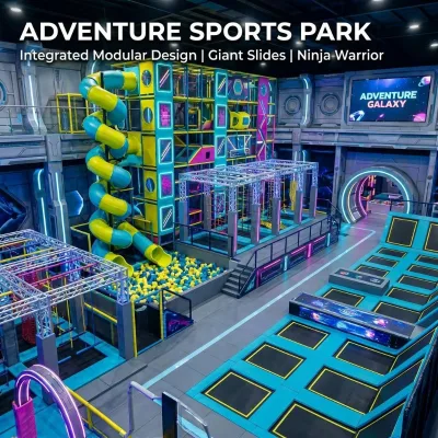 Kids & Teenagers Indoor High Ropes Course Play Equipment Adventure Challenge Facilities