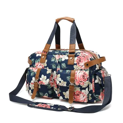 High Quality Light Weight Canvas Casual Travel Bag Zipper Closure Shoulder Strap Large Capacity Breathable Wet Dry Separation