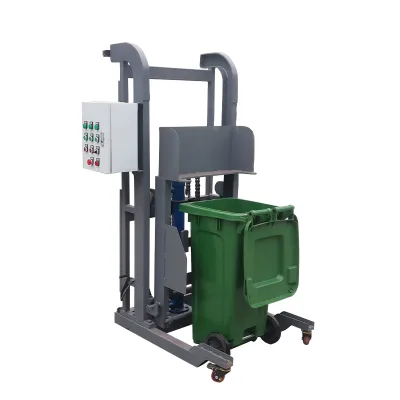 Garbage Compactor Trash Bin  Lifting Machine