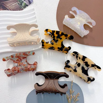 DAcetic Medium Size Cellulose Acetate Hair Clip Cute Girl Hair Clip Vintage Shark Clip