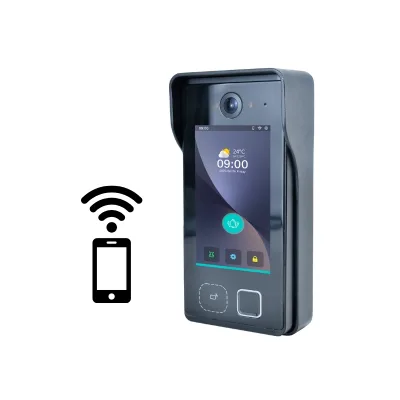 Hiwink Tuya App Control IP65 Door Station Intercom 4'' Display with Face/Fingerprint/Palm Access for Residential Building