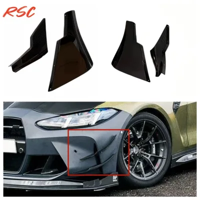 Vulcan Alpha Style Dry Carbon Fiber Front Bumper Canards for BMW G80 M3 G82 M4  Body Kit