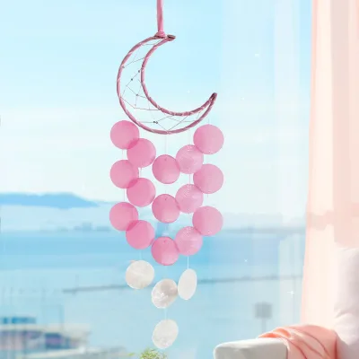Shell-Themed DIY Wind Chime Kit Fresh Hanging Decoration Creative Handmade Eco-Friendly Metal Design for Bedroom Home Door