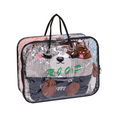 Customizable Eco-Friendly Transparent Reusable PVC Bag for Blanket and Pillow for Personalized Packaging with Your Own Logo