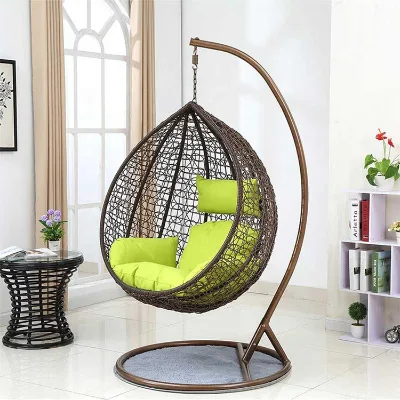 High Quality Metal Stand Outdoor Garden Patio Luxury Chair Baby Swing Chair for Bedroom Living Room