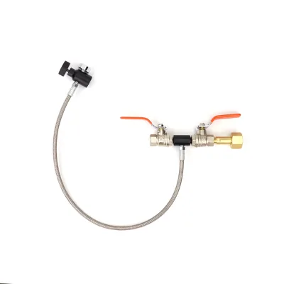 Paintball CO2 Cylinder Charging Adapter Fill Station With 2000PSI Gague | 36Inch Hose