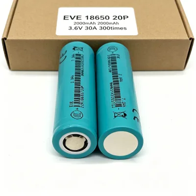 18650 2000mAh 20P 30A Ion Lithium Battery High Power Rechargeable Batteries for Model Airplane Go-Kart