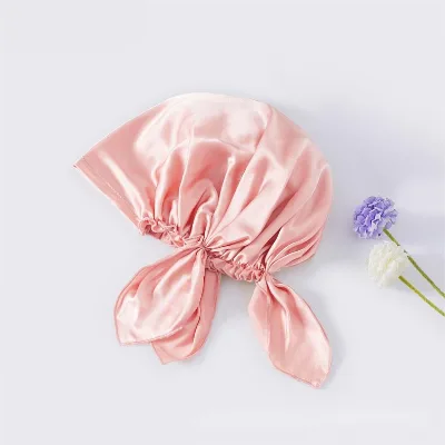 Superior Quality Silk Soft Hair Bonnet Air-Permeable Light Silk Head Cover for Women Night Sleeping Summer