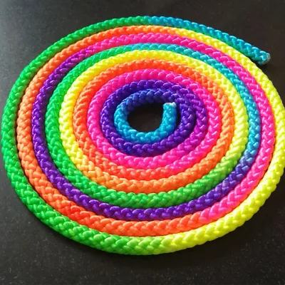 GROPE01 Rainbow Color Competition Arts Rope Rhythmic Gymnastics Rope