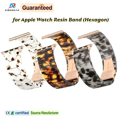 Resin Band for Apple Watch Strap Wristband Bracelet Fashion Women Replacement Wristband for IWatch Bands Series