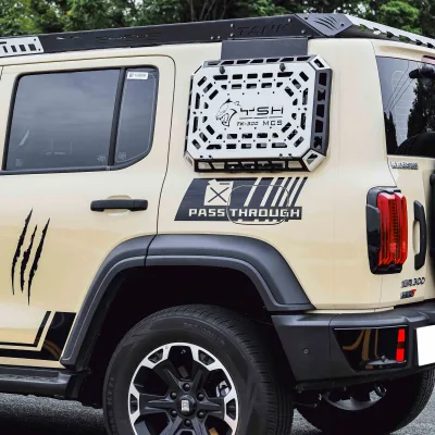 Heavy Duty Side Cargo Rack for Tank 300 | Exterior Luggage Carrier Plate | Modular Storage System Accessory for SUV