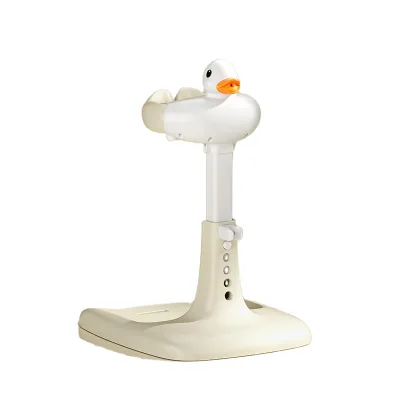 Duck Design Baby Hug Bath Stand Adjustable Armrest Standing Bath Support With Non-Slip Mat Toddler Shower Stand