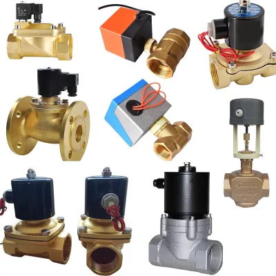 Brass Electric Solenoid Valve, 1/2" 1/4 12v/24v/110v/220v AC Brass Solenoid Valve for Water Air Gas Fuel Oil