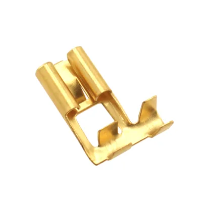AD DJ6211-J6.3 Spring Flag Barbed Brass Pickling Automotive Circuit Connector Terminals