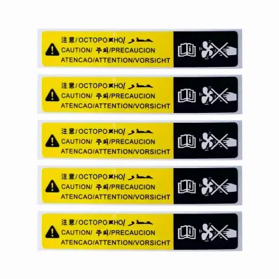 Wholesale Custom Warning Labels for Cars - Colorful, Waterproof Stickers for Engine, Battery, and Tire Safety Messaging