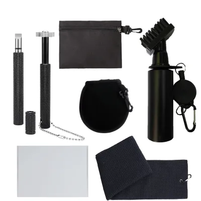 Mini Portable Golf Cleaning Kit Comes with Hook Buckle to Make Cleaning More Convenient for Both Men and Women.