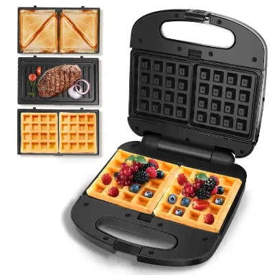 Kitchen Appliances 2 Slice Large Deep Size Cheap 2 Slice Fixed Plate Stainless Steel Sandwich Toaster Sandwich Maker