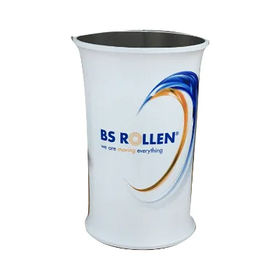 Hot Sale Foldable Removable Eco-Friendly Portable Advertising Oval Counter Display