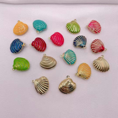 Shell Charms Conch Pendant Stainless Steel Charms 18K Gold Plated Charms Jewelry Making Accessories
