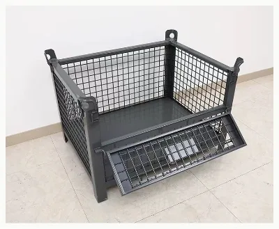China Factory Customized Transportation Storage Pallet Forklift Stacking and Hoisting Folding Material Box