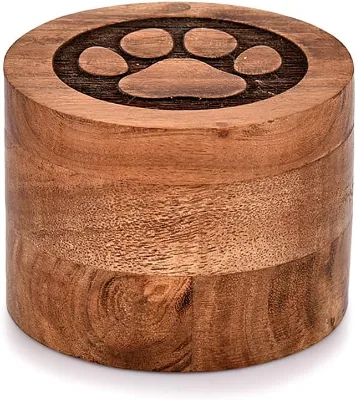 Eco-Friendly Wooden Pet Urn for Caskets Memorable & Sustainable Memorial Product