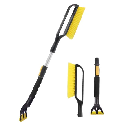 Detachable Snow Brush with Ice Scraper Long Handle, Compact Storage, Efficient Car Snow Removal