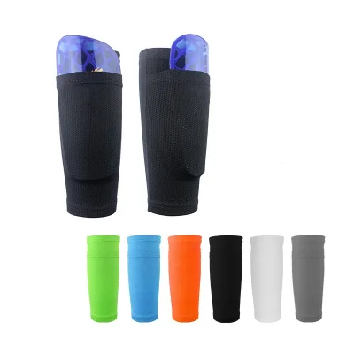 Breathable Soccer Shin Guard Sleeves Football Shinguard Cover Sleeve with Pocket Football Shin Pads Holder Leg Guards Warmers
