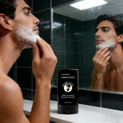 Private Label Shea Butter Shaving Stick for Men Organic Ingredients Creams Smooth Shaving Skin Care Grooming Products OEMODM Use